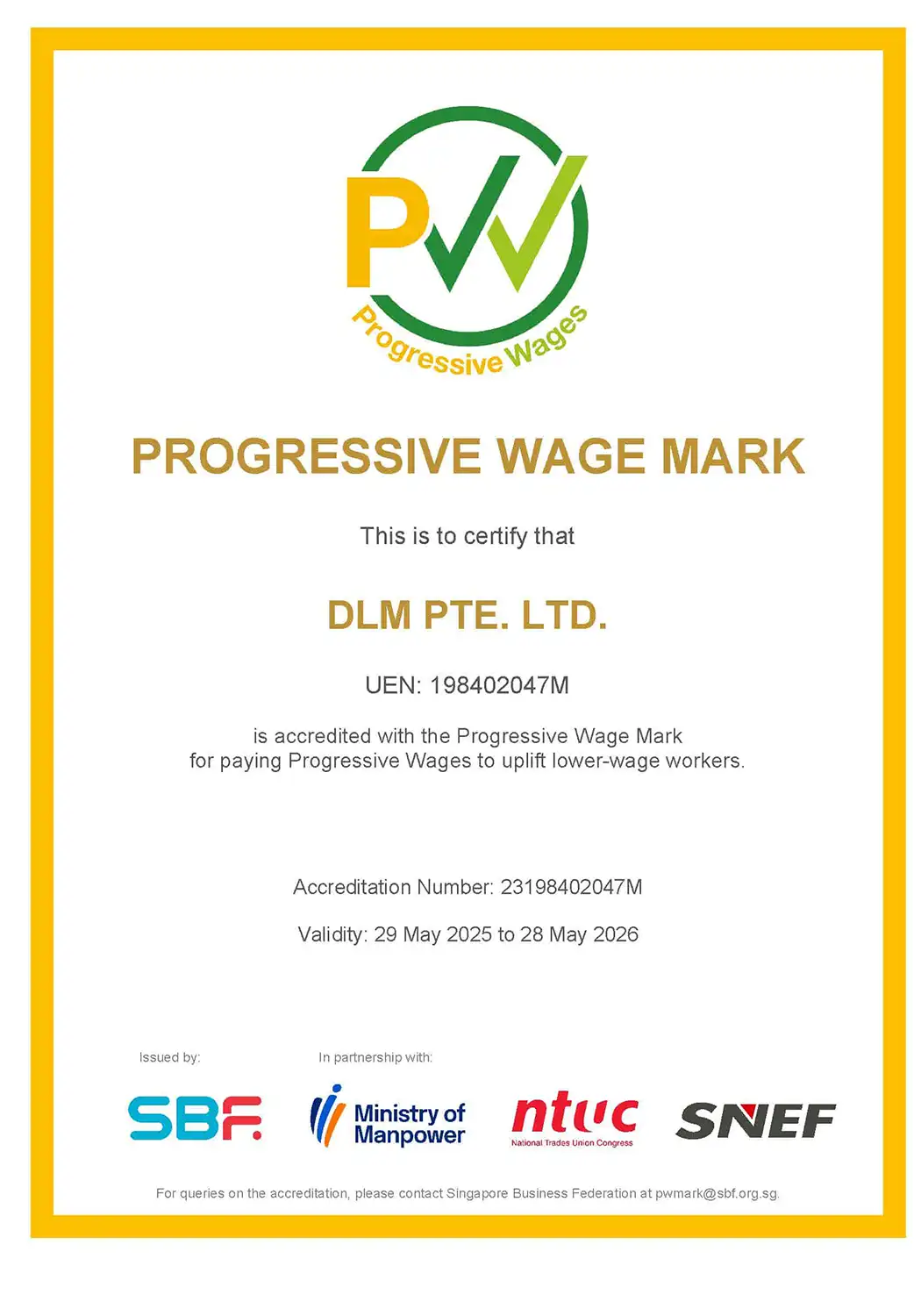Progressive Wage Mark