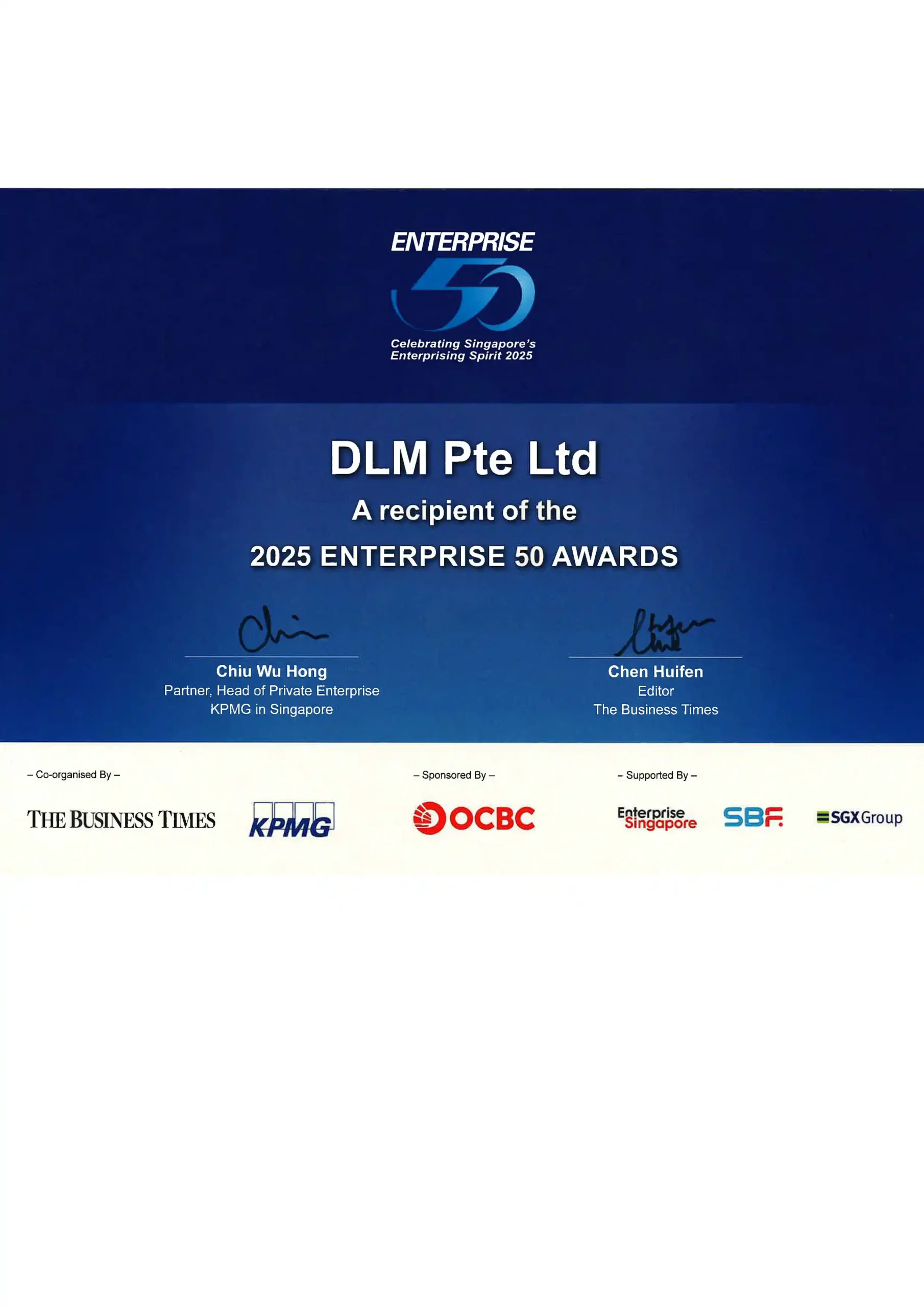 E50 Award